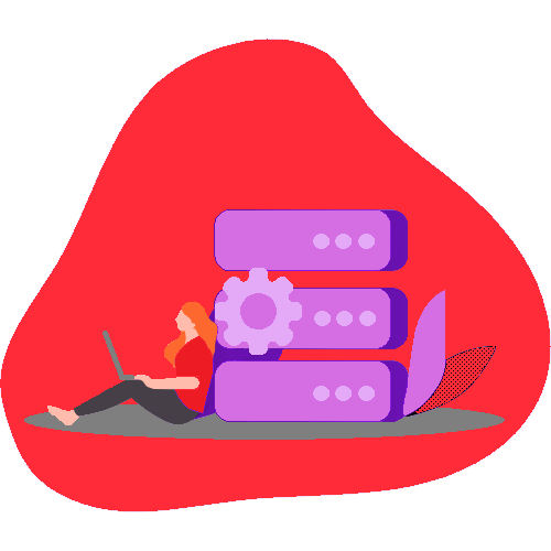 cloud hosting illustration